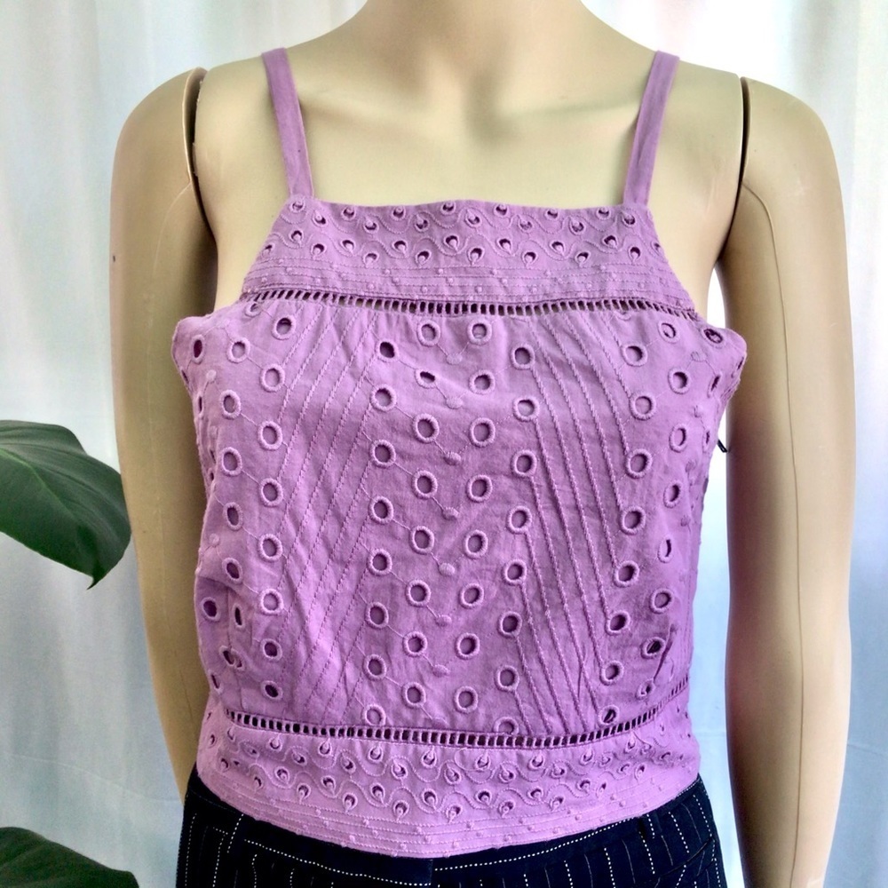 DOLAN Lace-Back Crop Top